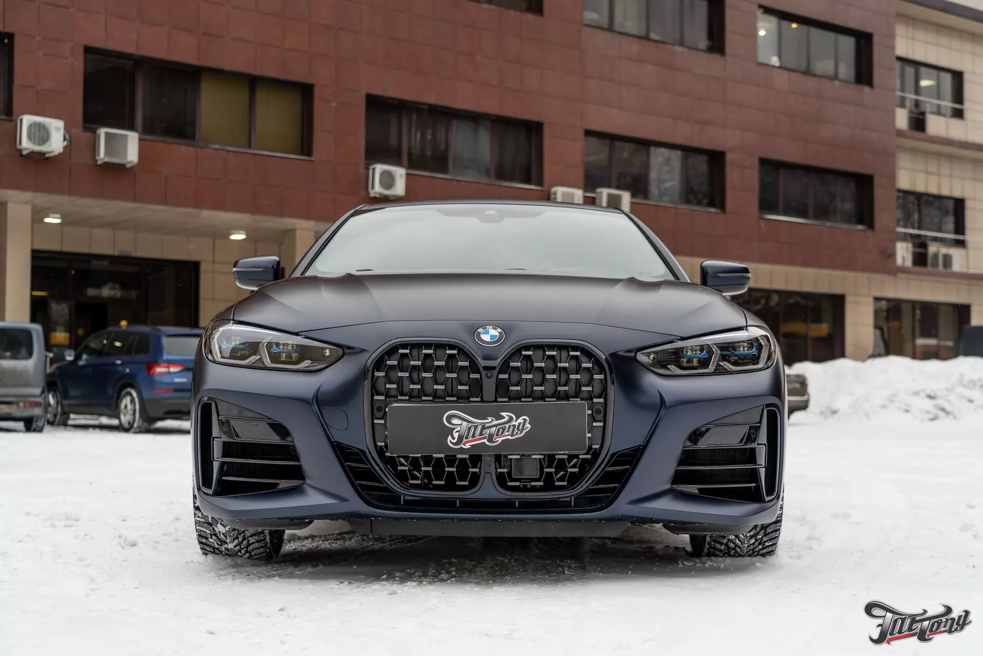 BMW 440i. Оклейка в матовый полиуретан